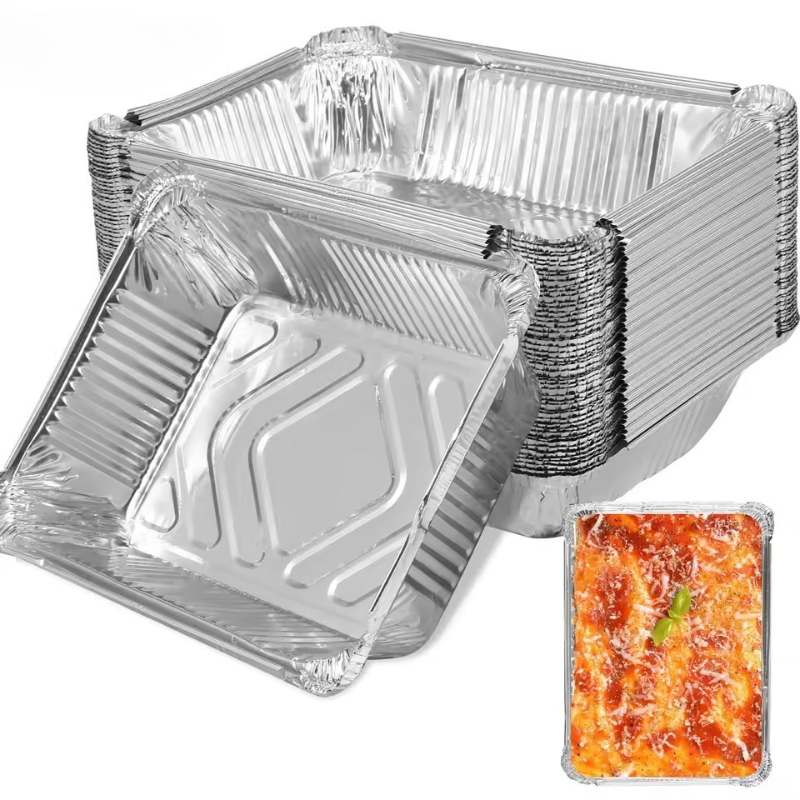 Kitchen Baking Trays - 20/40 個アルミ箔トレイノンスティックベーキングパン食品グレードバーベキューボウルエアフライヤーオーブンベーキング調理キッチンツール用