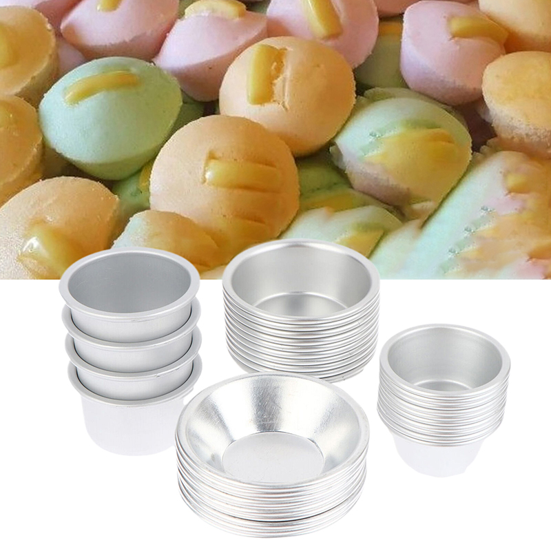 Kitchen Baking Pans For Sale - ホットセール 10個入り プートカップケーキ型 合金製 エッグタルトカップ カップケーキ