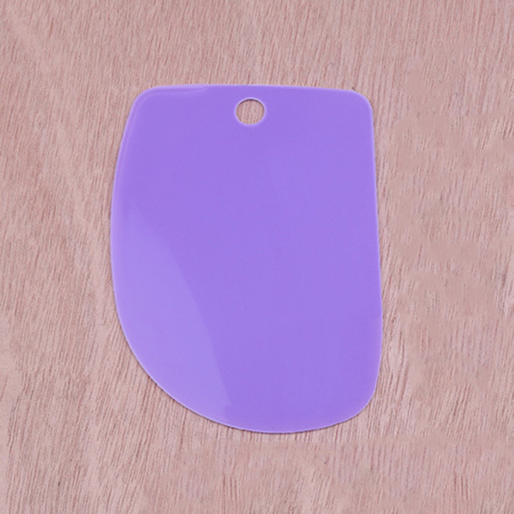 Dough Scraper Curved - 3個入り生地スクレーパー、プレミアムプラスチック製ボウルスクレーパー、カーブした平らなエッジでピザ生地やケーキの生地を切るのに最適なベーキングツール