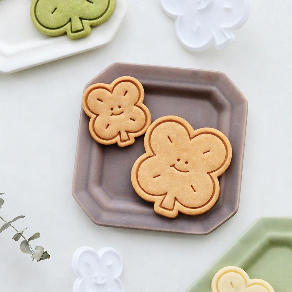 Kitchen Appliances For Baking - 幸運の四つ葉のクローバー型クッキーカッター、ビスケット型、キッチンベーキング、ペストリー、製菓用品、デザートベーキング用品