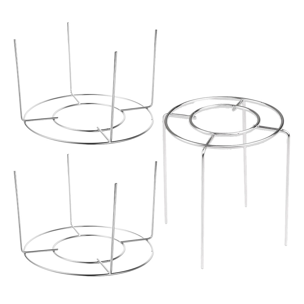 Cooling Rack Wire - 3個セット ステンレス製 ケーキ冷却ラック パン冷却スタンド 丸型ベーキングトレイ ワイヤーラック