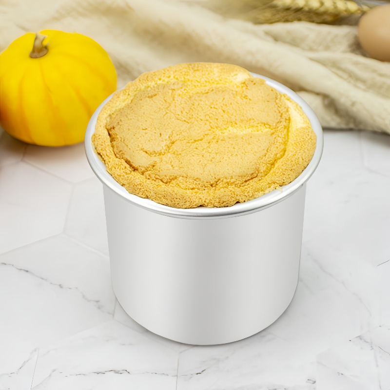 Kitchen Baking Tins - 固体底シフォンケーキ型アルミ合金ラウンドベーキングパン錫 DIY ホームベーキングツール家庭用キッチンケーキ作り用品