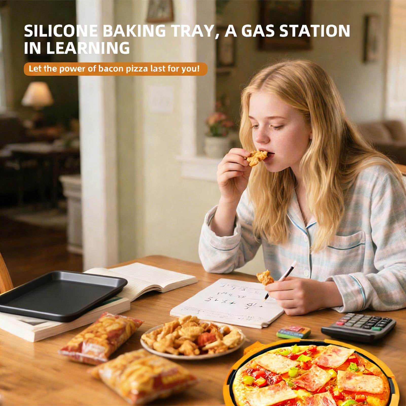 Kitchen Baking Trays - 電子レンジグリルパン クイックヒートピザトレイ 電子レンジグリルチーズメーカー オーブン キッチン 家庭