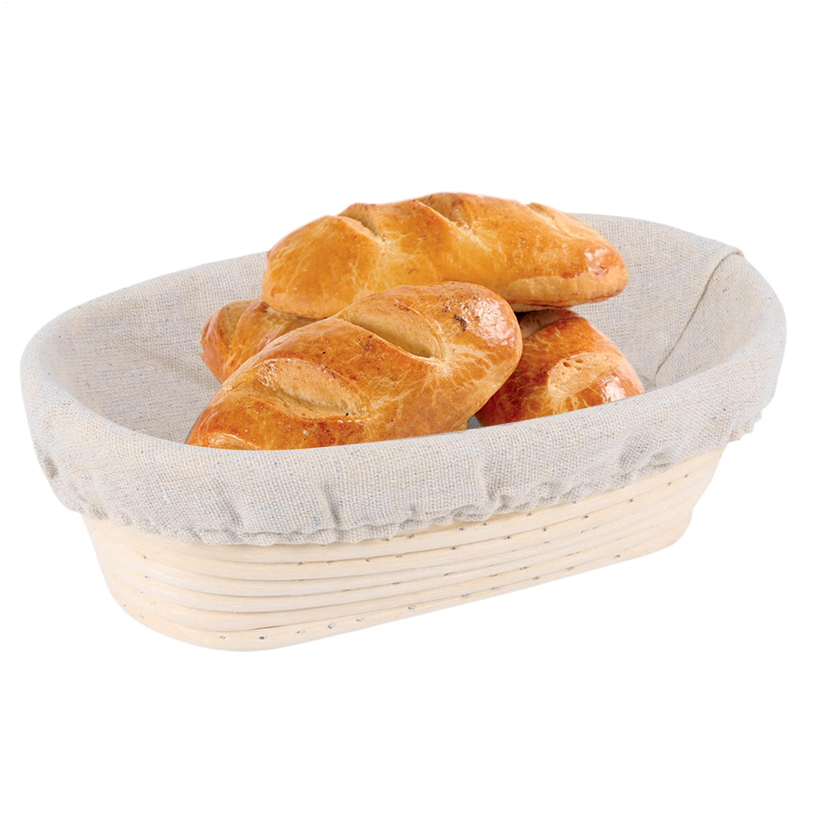 Proofing Basket Banneton - 手作りラタン製パン発酵かご 天然発酵 サワードウ バヌトン パンかご 生地用ラタン製籐製ベーキングボウル