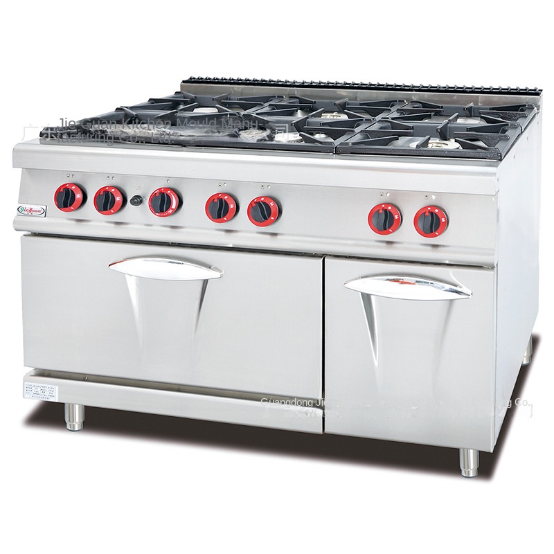 Kitchen Baking Area - ジーグァン GH-797A 業務用厨房コンロ 縦型ガス6口ウエスタンスタイルオーブン 6眼オーブン 小型炒め物・焼き物用