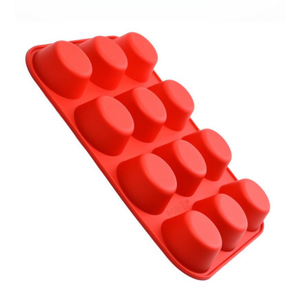 Muffin Tin Nonstick - 12個入りノンスティックマフィンパンキット、シリカゲル製カップケーキ/クッキー型、ベーキングモールドセット