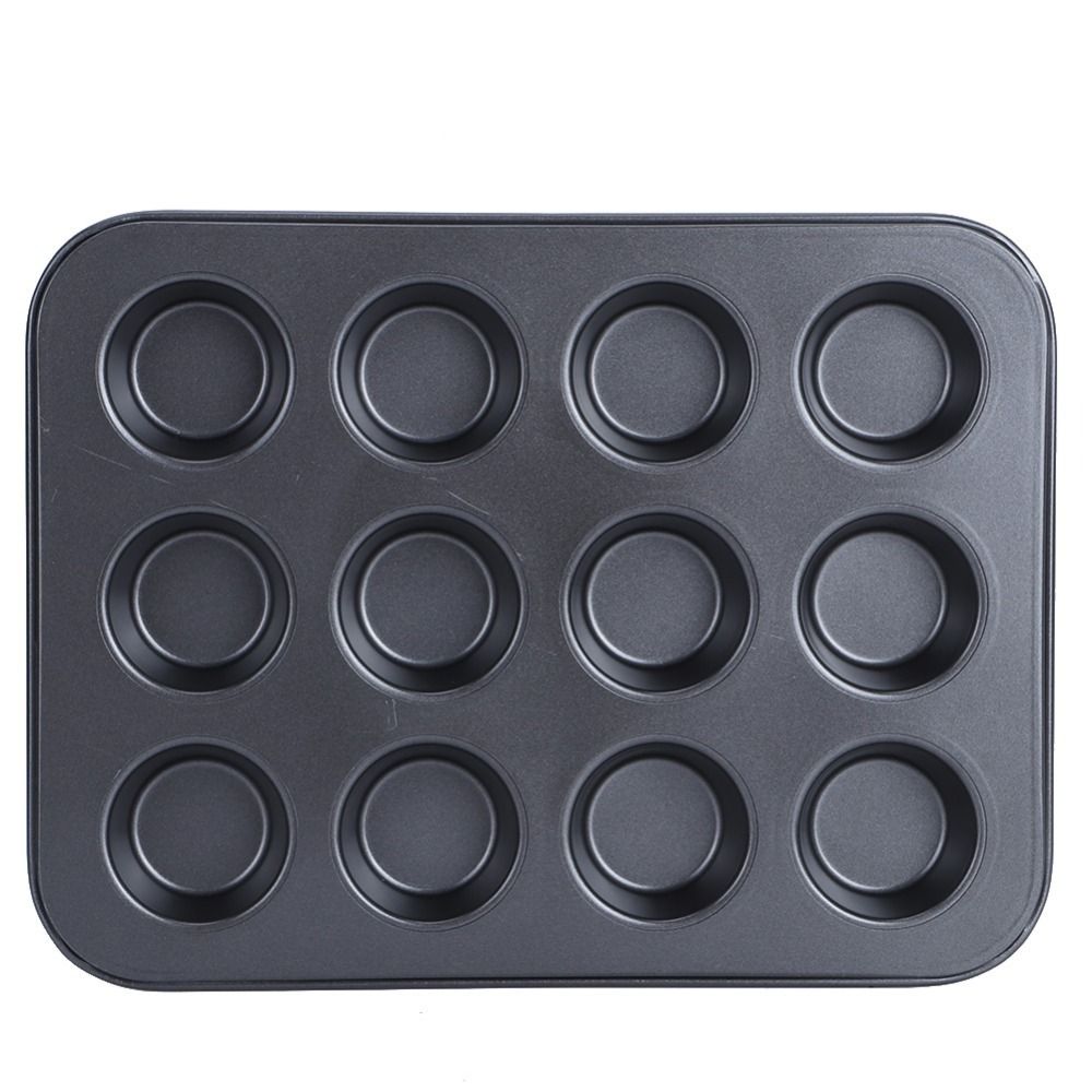 Muffin Tin Nonstick - 炭素鋼ミニマフィンパンノンスティックコーティング高耐久カップケーキ型一体型コンパクトサイズマフィン型プリンベーキング