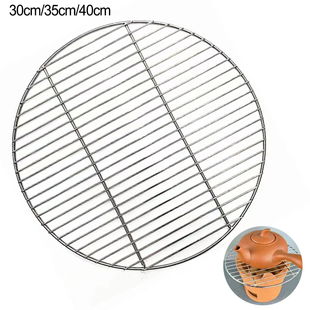 ステンレス鋼ラウンドバーベキューネットバーベキューグリルメッ - Cooling Rack Wire のレビューと価格