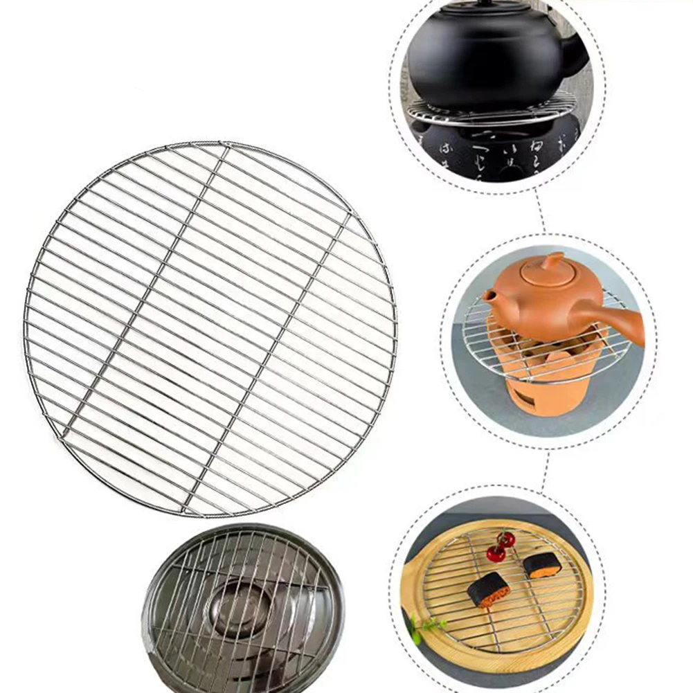 ステンレス鋼ラウンドバーベキューネットバーベキューグリルメッ - Cooling Rack Wire のレビューと価格