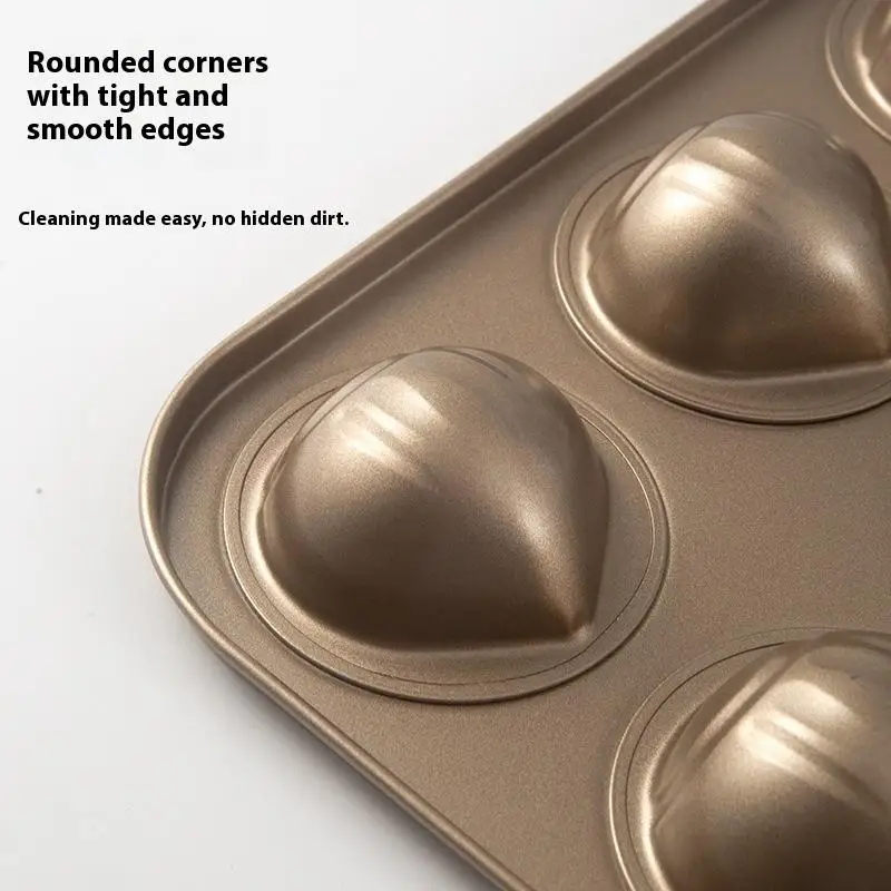 ホットセール 1個 6/9個穴栗型ケーキ焼き型 炭素鋼製ノン - Kitchen Baking Pans For Sale のレビューと価格