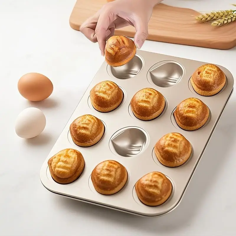 ホットセール 1個 6/9個穴栗型ケーキ焼き型 炭素鋼製ノン - Kitchen Baking Pans For Sale のレビューと価格