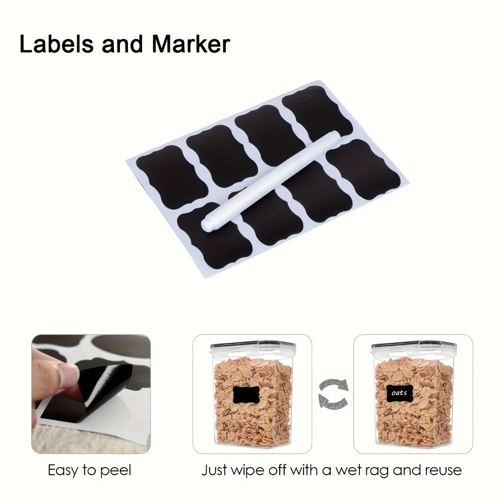 24個入り食品保存容器 12箱 12蓋 気密パントリーオーガ - Kitchen Baking Tins のレビューと価格