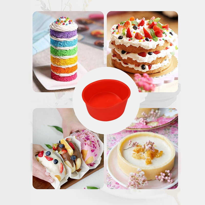 10個入りシリコンケーキ型 バレンタインデー用丸型ベーキング - Kitchen Baking Area のレビューと価格