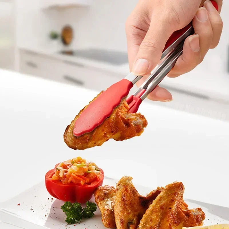 7インチ滑り止めフードトング、クリエイティブなBBQグリル、 - Kitchen Q のレビューと価格