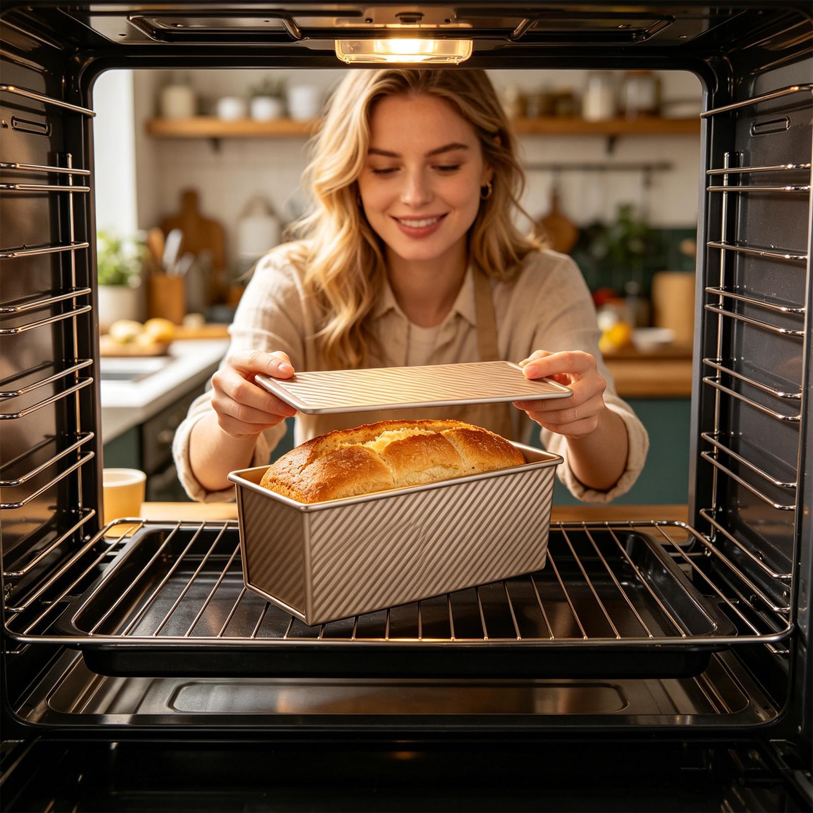パン焼き型 波型炭素鋼製 ノンスティックベイクウェア サンド - Kitchen Baking Tins のレビューと価格