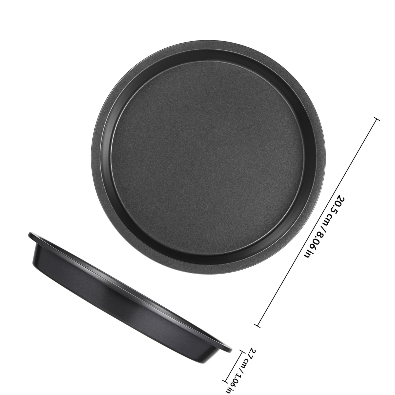 丸型炭素鋼ピザパンノンスティックヘビーデューティーベーキング - Kitchen Baking Trays のレビューと価格
