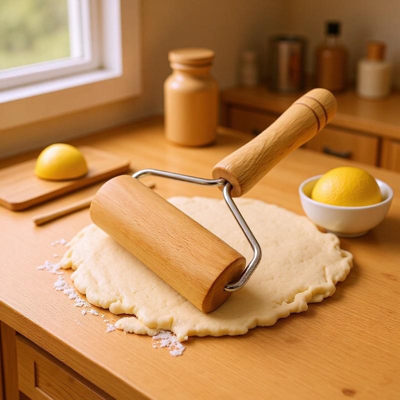 ローリングピン ペストリー＆ピザベーカーローラー 木製ベーキ - Kitchen Roll Baking のレビューと価格