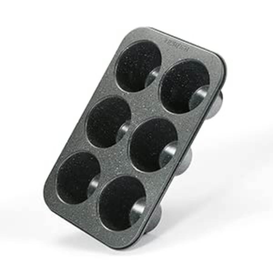 2個入りディープジャンボマフィンパン 6カップ カーボンスチ - Muffin Tin Nonstick のレビューと価格