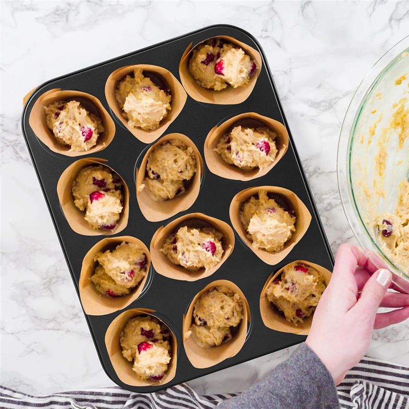 必須アイテム3個セット ノンスティックマフィンパン 炭素鋼カ - Muffin Tin Nonstick のレビューと価格