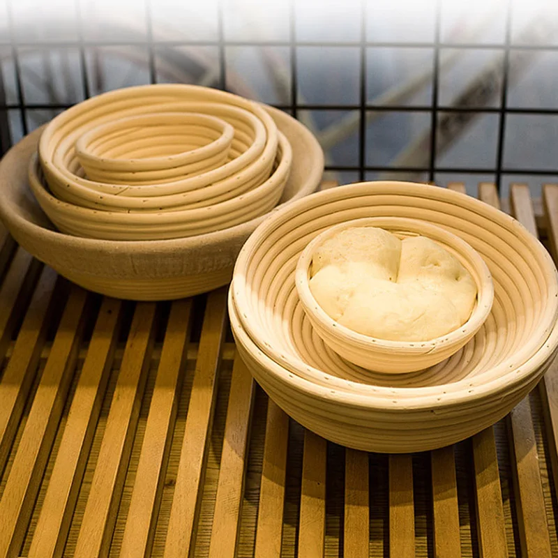 天然ラタン製手作りパン発酵かご、耐久性のある籐製バヌトンボウ - Proofing Basket Banneton のレビューと価格