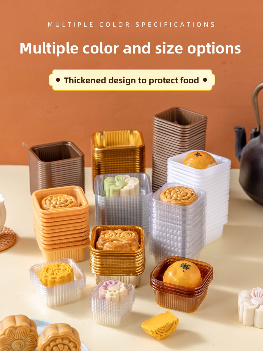 厚みのあるプラスチック製月餅包装箱ベーストレイ緑豆ケーキ独立 - Kitchen Baking Trays のレビューと価格