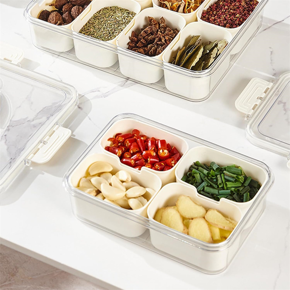 ポータブル食品保存箱、スナック収納ボックス、蓋付き4つのコン - Kitchen Baking Tins のレビューと価格