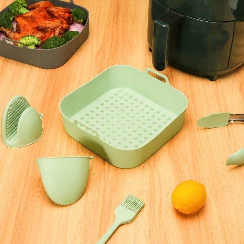 シリコンバスケット 正方形 ノンスティック 食品グレード 再 - Kitchen Baking Pans For Sale のレビューと価格