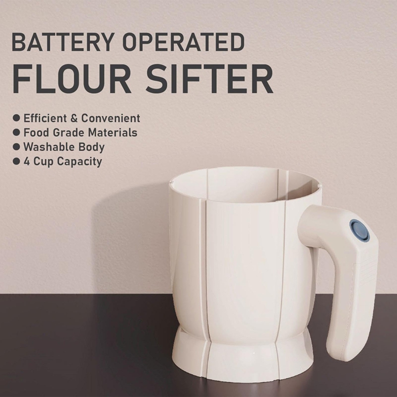 電動小麦粉ふるいカップ - 電池式で簡単ベーキング、パン、ケ - Kitchen Baking Area のレビューと価格