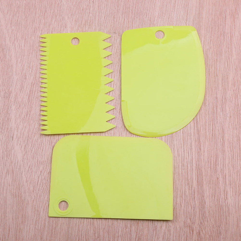 3個入り生地スクレーパー プラスチック製ボウルスクレーパー  - Dough Scraper Curved のレビューと価格