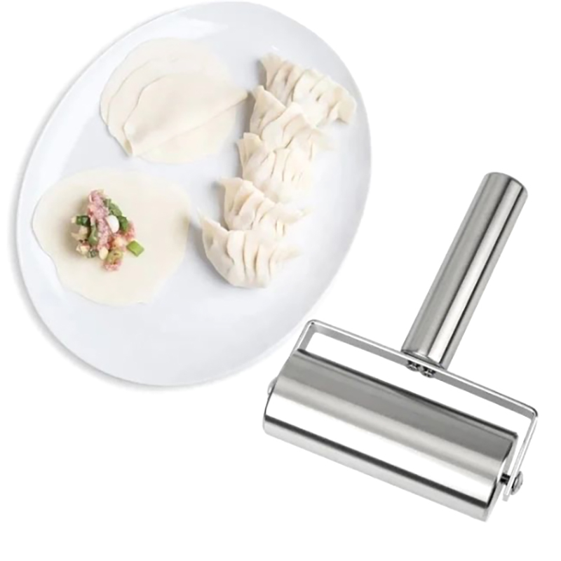 ステンレス鋼ダブルヘッドローリングピンノンスティック生地ペス - Kitchen Roll Baking のレビューと価格