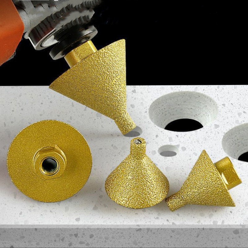 M14ダイヤモンド面取りコーン型ドリルビット、拡大穴面取り研 - Rolling Pin Marble のレビューと価格