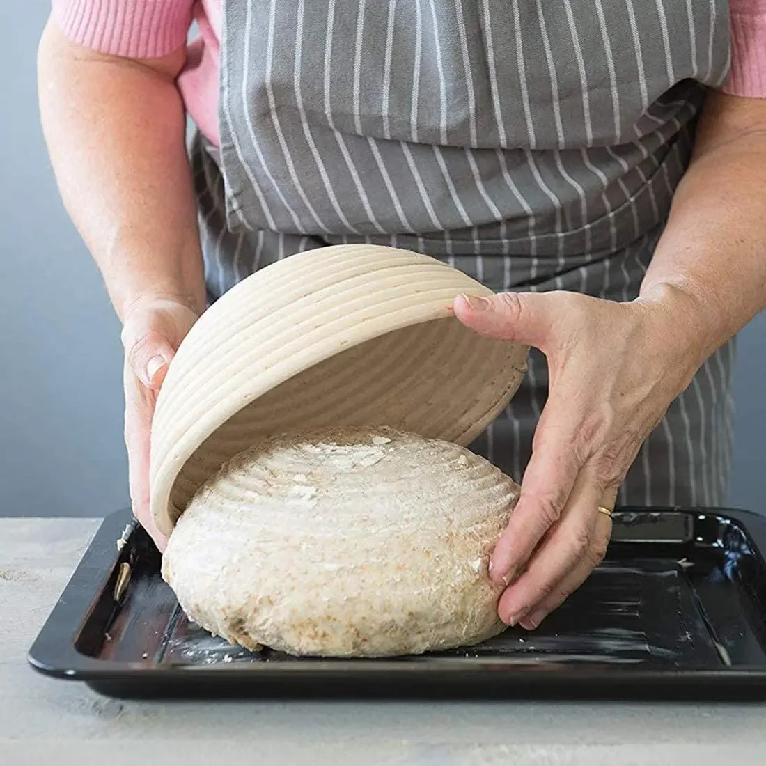 天然籐パンプルーフバスケット手作り籐籐ベーキングボウル生地発 - Proofing Basket Banneton のレビューと価格