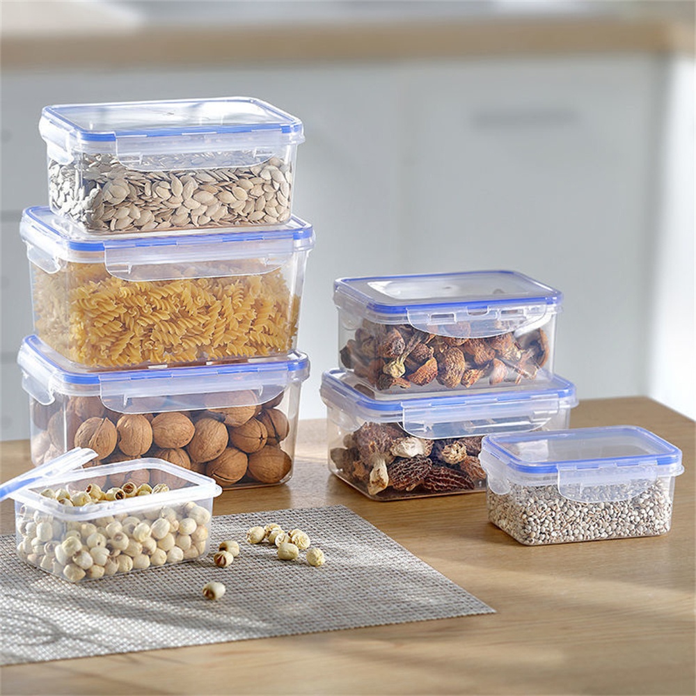 1/4パック食品保存容器 透明キッチン整理ボックス 蓋付き  - Kitchen Baking Tins のレビューと価格