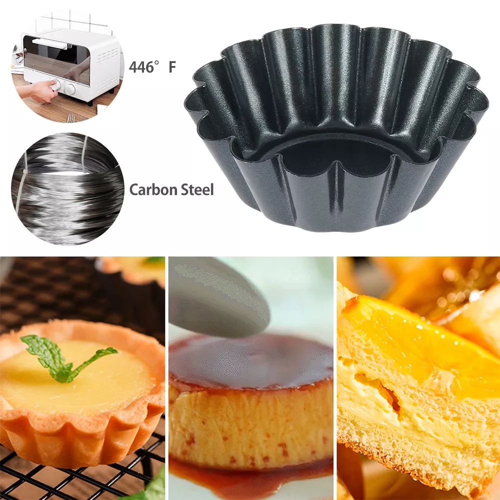 4 個ミニラウンドノンスティックタルトパンタルトレット型エッ - Muffin Tin Nonstick のレビューと価格