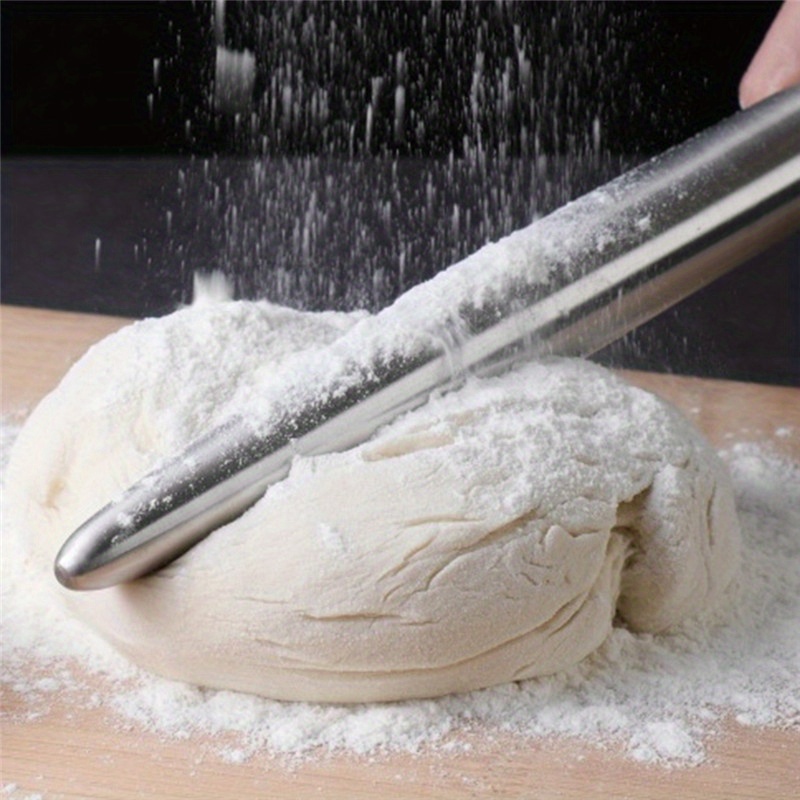 1Pc ステンレス鋼ローリングピンキッチン用品生地ローラーベ - Kitchen Roll Baking のレビューと価格