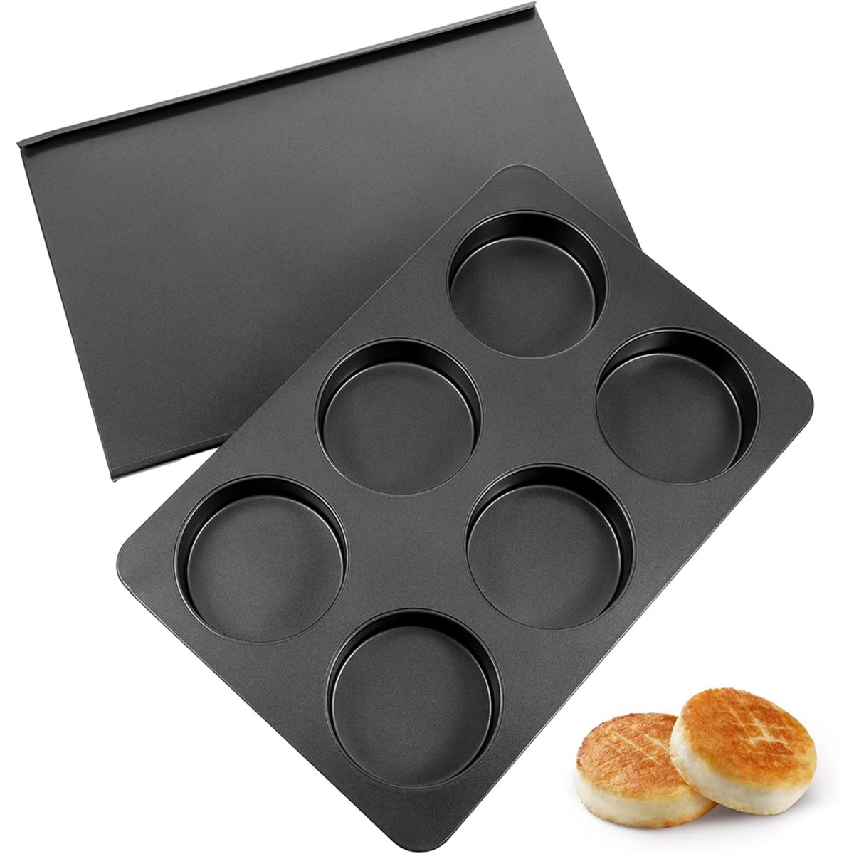 A67T 新型 6カップ ストレートサイド ジャンボ イング - Muffin Tin Nonstick のレビューと価格