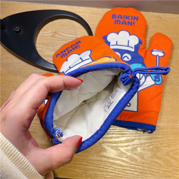 2 個アンパンマン電子レンジ用断熱手袋家庭用キッチン耐熱厚手 - Kitchen Baking Area のレビューと価格