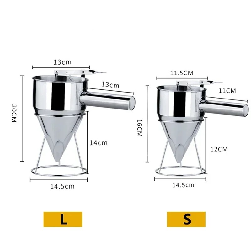 600/1200MLステンレス製液体漏斗ディスペンサー、タコ - Kitchen Q のレビューと価格