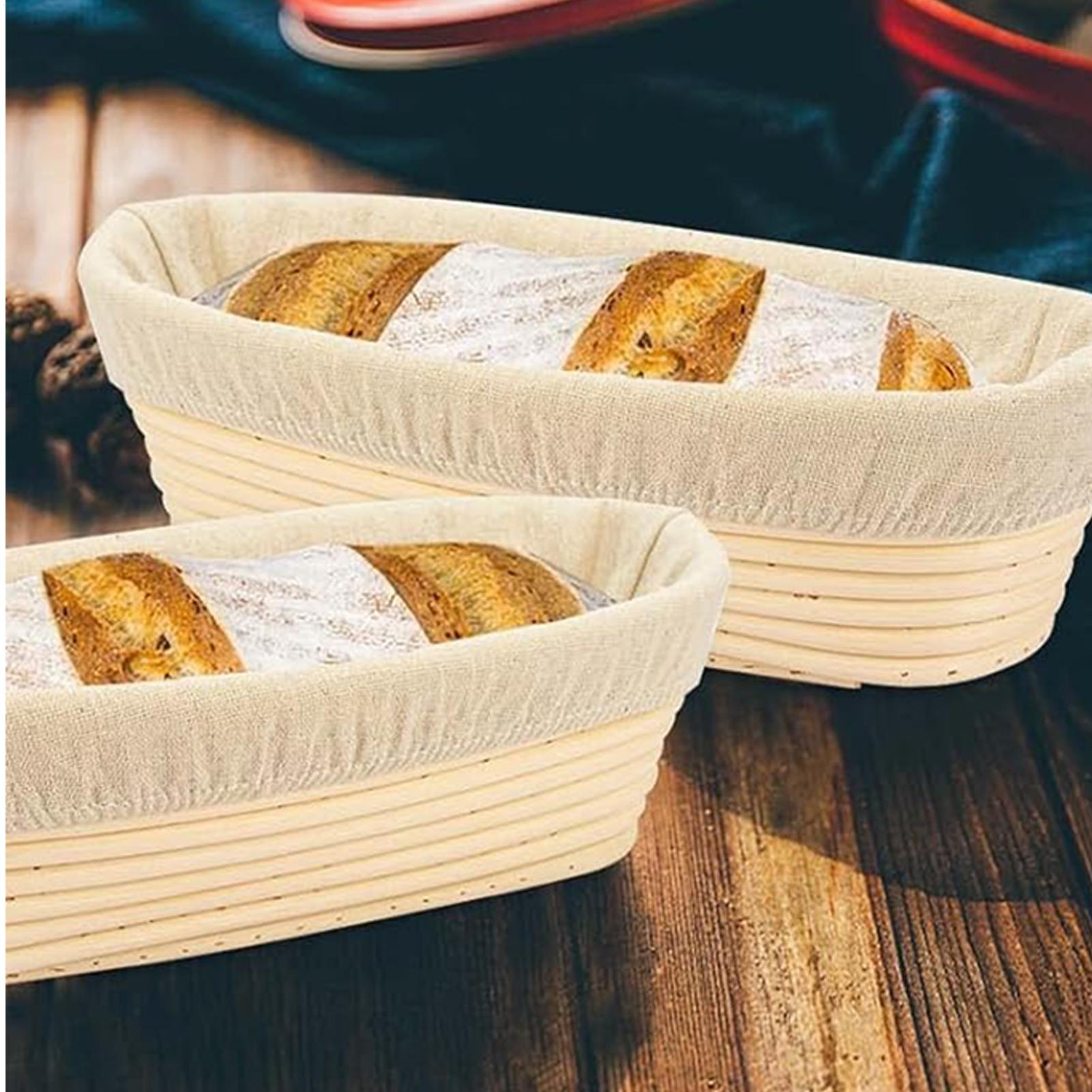 籐製パン発酵かご　オーバル型籐製ウィッカー生地発酵容器　サワ - Proofing Basket Banneton のレビューと価格