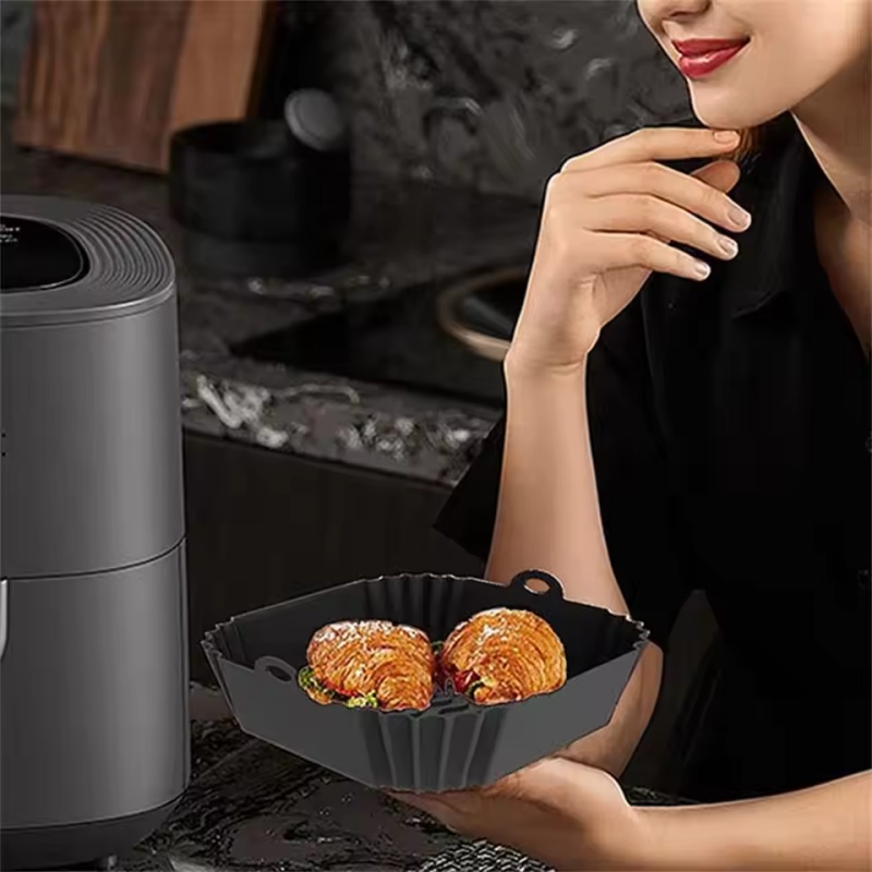 シリコン製エアフライヤーポットトレイ（ハンドル付き）1個、ス - Kitchen Baking Trays のレビューと価格