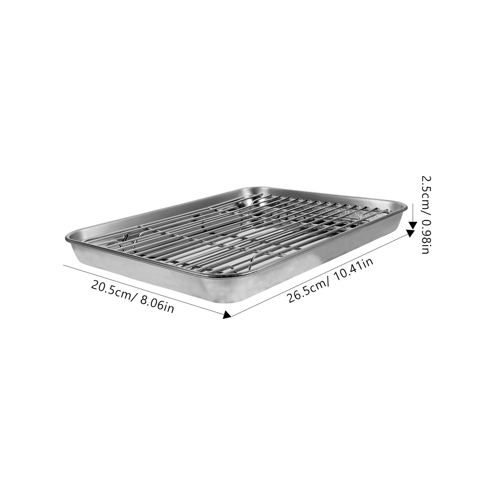 2個セット ステンレス製ベーキングトレイ 取り外し可能なワイ - Cooling Rack Wire のレビューと価格