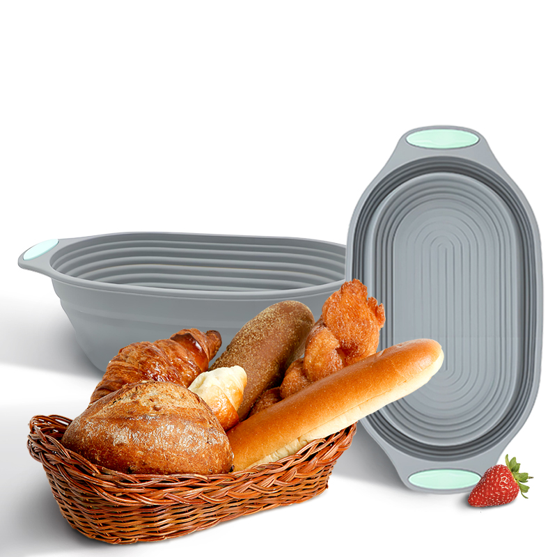 1PC シリコン製折りたたみ式バヌトンパン発酵バスケット - - Proofing Basket Banneton のレビューと価格