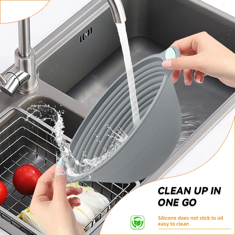 1PC シリコン製折りたたみ式バヌトンパン発酵バスケット - - Proofing Basket Banneton のレビューと価格