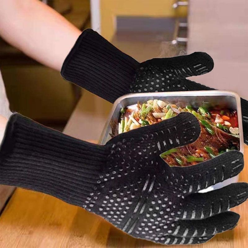 キッチンオーブン用シリコン保護手袋,耐熱性と爆発性,滑り止め - Kitchen Baking Gloves のレビューと価格