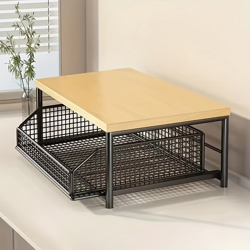 引き出しとベーキングラック付き縦型電子レンジスタンド、多機能 - Kitchen Baking Drawer のレビューと価格
