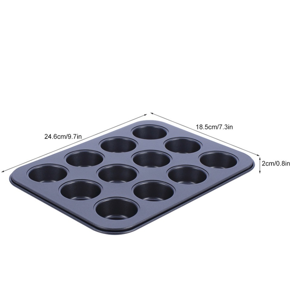炭素鋼製ミニマフィンパン、ノンスティックコーティング、12カ - Muffin Tin Nonstick のレビューと価格