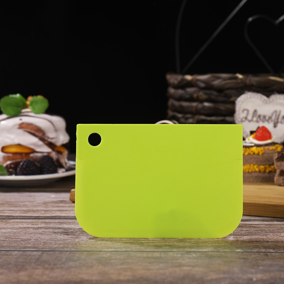 6個入り生地スクレーパー、プラスチック製ボウルスクレーパー、 - Dough Scraper Curved のレビューと価格