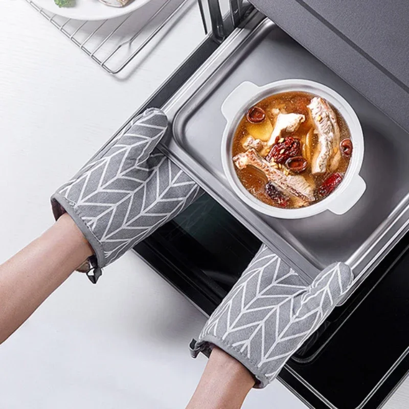 2 個の断熱手袋耐熱電子レンジ手袋高温耐性キッチンとオーブン - Kitchen Baking Gloves のレビューと価格