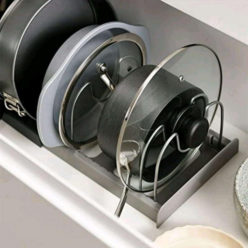 調節可能で拡張可能なキッチン引き出しオーガナイザー（鍋、フラ - Kitchen Baking Drawer のレビューと価格