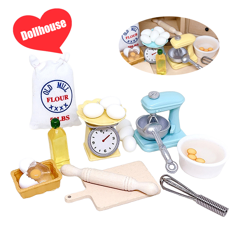 1 セット 1:12 ドールハウスミニチュア小麦粉卵ビーター - Kitchen Baking Area のレビューと価格
